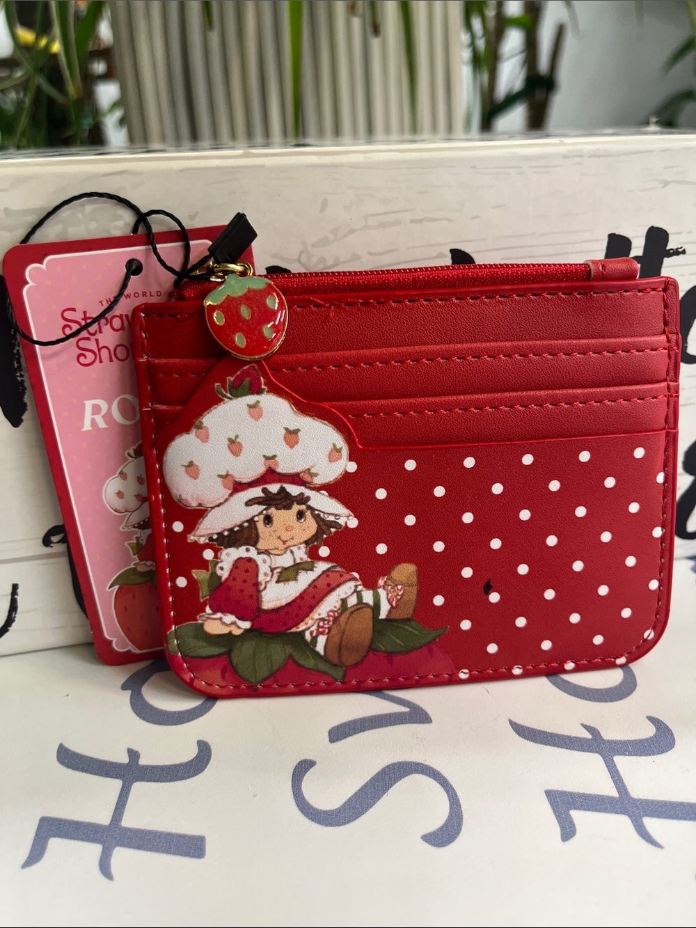 Card holder strawberry shortcake